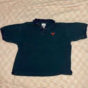 Vintage Chicago Bulls Navy Polo Shirt Size XL